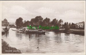 Devon Postcard - Steamer Leaving Totnes SW8582