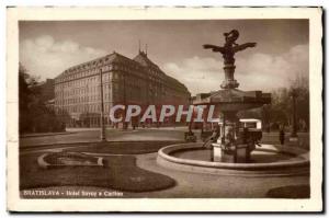 Slovakia Slovakia Bratislava Old Postcard Savoy Hotel Carlton