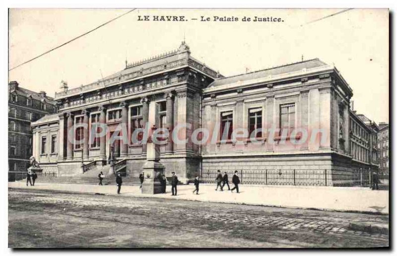 Old Postcard Le Havre The Courthouse