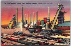 VINTAGE POSTCARD THE SLOSS-SHEFFIELD STEEL & IRON COMPANY BIRMINGHAM ALABAMA