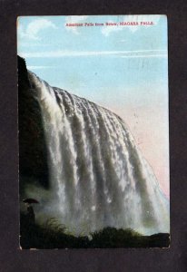 ON Niagara Falls American Falls from Below New York Postcard NY