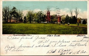 Vtg 1906 Ohio State University Townshend & Brown Hall Columbus OH Postcard
