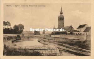 belgium, BLATON, Eglise, Canal de Pomeroeul a Antoing (1930s)