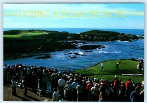 CYPRESS POINT GOLF COURSE, Pebble Beach CA~16th Hole over Pacific 4x6 Postcard