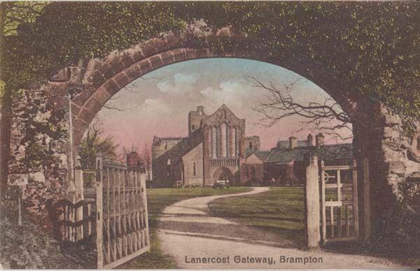 Brampton Lanercost Bridge Gateway Cumbria Old Antique Unused Postcard