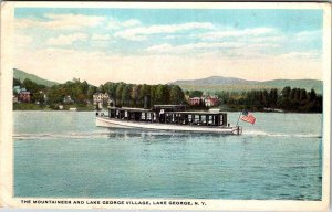 Postcard BOAT SCENE Lake George New York NY AM5575