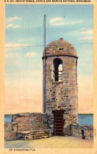 Florida St Augustine Castle San Marcos National Monument Watch Tower Curteich