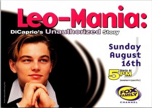 Advertising Fox Family Channel Leo-Mania DiCaprio's Unauthorized Story