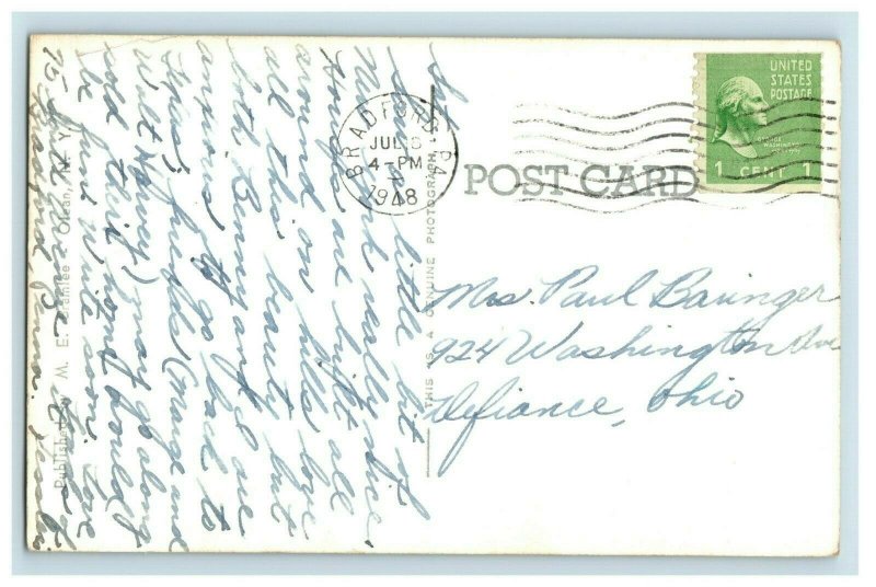 RPPC Rough Traveling at Rock City Park, Olean, New York Vintage Postcard P13 