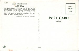 Postcard Camp Furnace Hills Denver PA