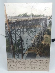 Rocky River Bridge Berea Ohio USA Vintage Postcard 1907