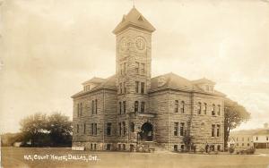 RPPC Postcard No.2 Stone Court House, Dallas OR Polk County posted 1913