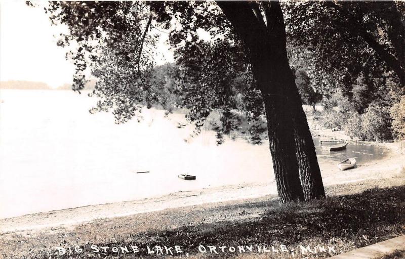 D47/ Ortonville Minnesota Mn Real Photo RPPC Postcard c30s Big Stone Lake