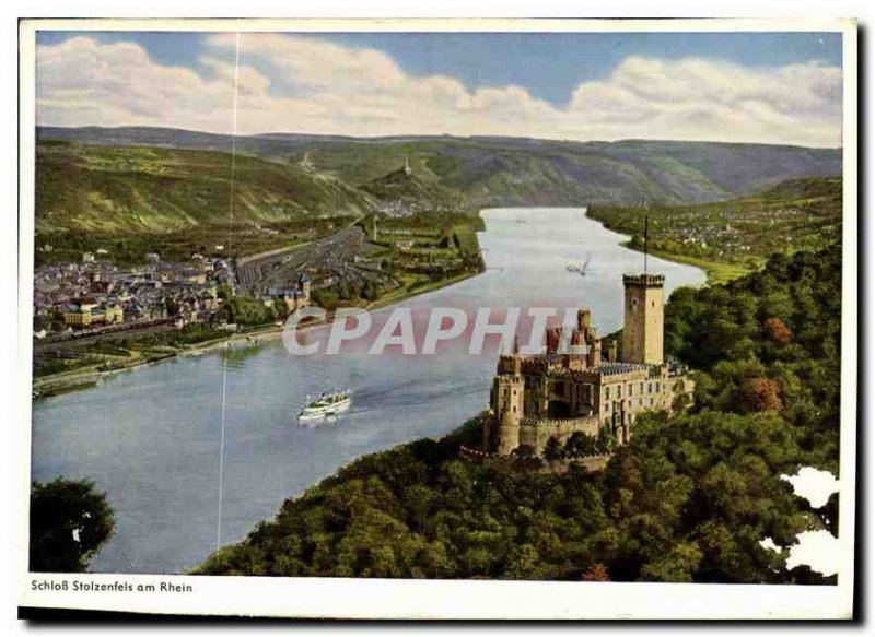 Modern Postcard The Castle Stolzenfels on the Rhine