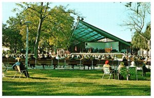 A view of the bandstand in Williams Park downtown St Petersburg Florida Postcard