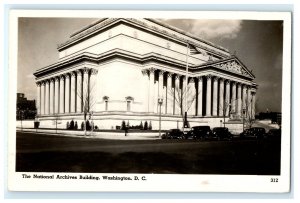 National Archives Building Washington DC Real Photo RPPC Postcard (CN16)