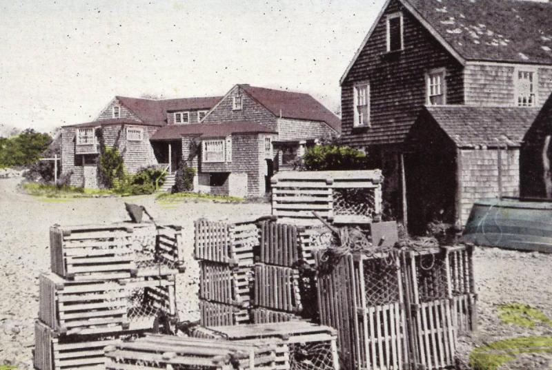 ME - Ogunquit. Early 1900's.  Lobster Pots at Perkins Cove    (Repro)