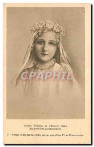 Postcard Old St. Therese of the Child Jesus in Communion premiete