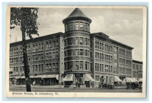 1911 Avenue House View, St.Johnsbury, Vermont VT Antique Postcard 