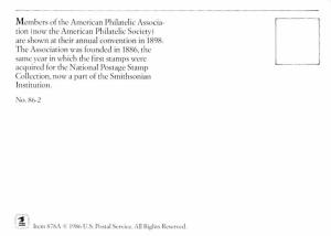 American Philatelic Associations - 