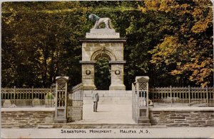Sebastopol Monument Halifax NS Nova Scotia c1915 HH Marchall Postcard H40