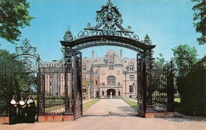Newport, RI Rhode Island  SALVE REGINA COLLEGE Nuns~Iron Gate Entrance  Postcard