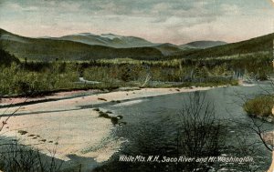 NH - White Mountains. Saco River and Mt. Washington