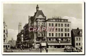 Postcard Old Malmo Stortorget och Hamngatan