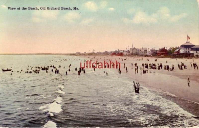 VIEW OF THE BEACH, OLD ORCHARD, ME. 1917