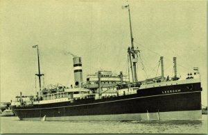 SS Leerdam Ship Holland American Line Netherlands Postcard