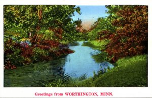 Minnesota Greetings From Worthington