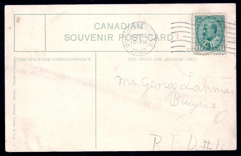 Hotel Dieu Windsor Ontario Canada used c1907