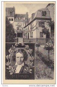AS, Beethovenhaus i. d. Bonngalle N. E. Gemalde V. H. Hoffmann, Bonn a Rh. (N...