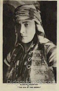 Rudolph Valentino Actor, Actress, Movie Star Unused 