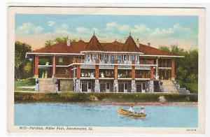 Pavilion Miller Park Bloomington Illinois postcard