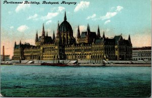 Vtg Budapest Hungary Parliament Building 1910s Postcard