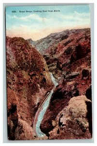Vintage 1910's Postcard Royal Gorge Arkansas River Cañon City Colorado