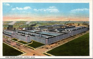 Ford Motor Company Detroit Michigan Vintage Postcard C160