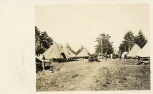 Military - Tent Encampment, Soldiers WWI   *RPPC