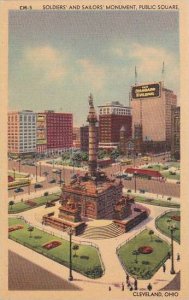 Ohio Cleveland Soldiers And Sailos Monument Public Square