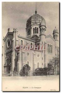 Old Postcard Dijon Judaica Jewish Synagogue