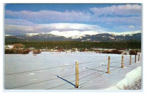 FRASER, Colorado CO ~ Winter Panorama GRAND COUNTY 1962 Postcard