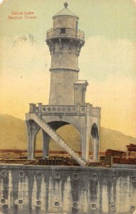 GATUN LAKE SECTION TOWER PANAMA CANAL POSTCARD 1913