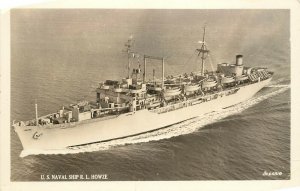 RPPC Postcard US Navy Troop Ship R.L. Howze, Boersig Photo Unposted