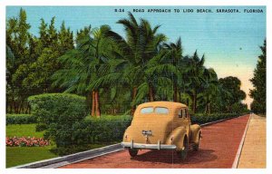 Postcard ROAD SCENE Sarasota Florida FL AR6199