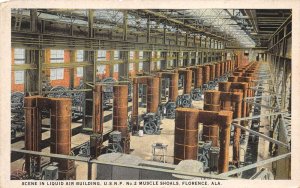 Florence Alabama USNP Muscle Shoals Liquid Air Bldg Interior Postcard AA64640