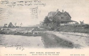 New Bedford Massachusetts Gray Gables Buzzards Bay Vintage Postcard AA28774