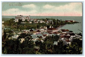 1909 Beach Buildings Trees View Port Antonio Jamaica Kingston Jamaica Postcard