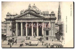 Old Postcard Brussels Stock Exchange
