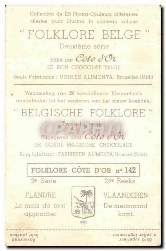 Image Cote d & # 39or Folklor Belgian Flanders May approach